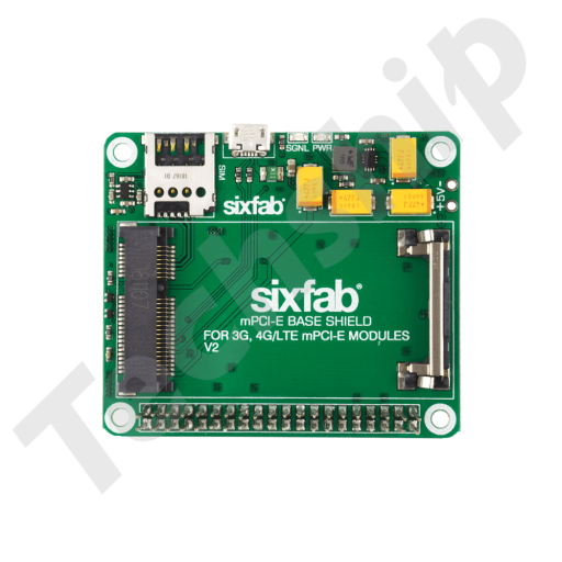 Sixfab Raspberry Pi 3G-4G/LTE Base Shield V2 with Short Header