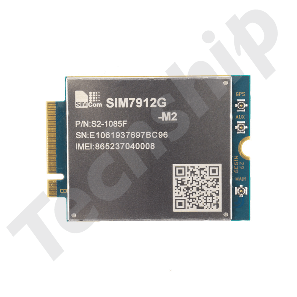 SIMCom製LTE Cat 12モジュール「SIM7912G-M2」 SIMCom SIM7912G LTE CAT-12 M.2 | 4G LTE-A | Techship