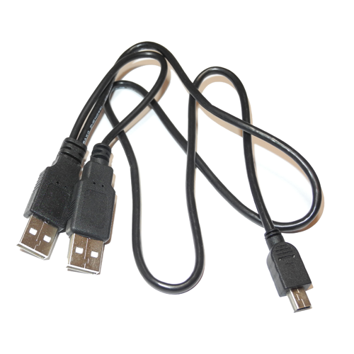 USB 2.0 Ycable USB Type A to Mini USB Type B plug